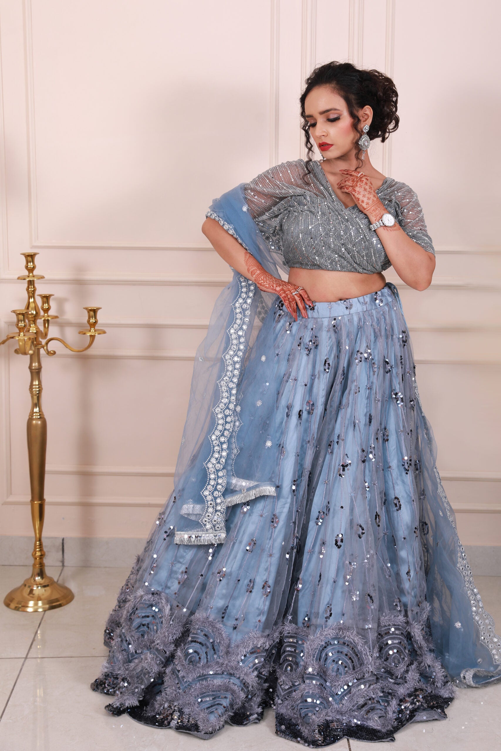 Grey Serenity Lehenga