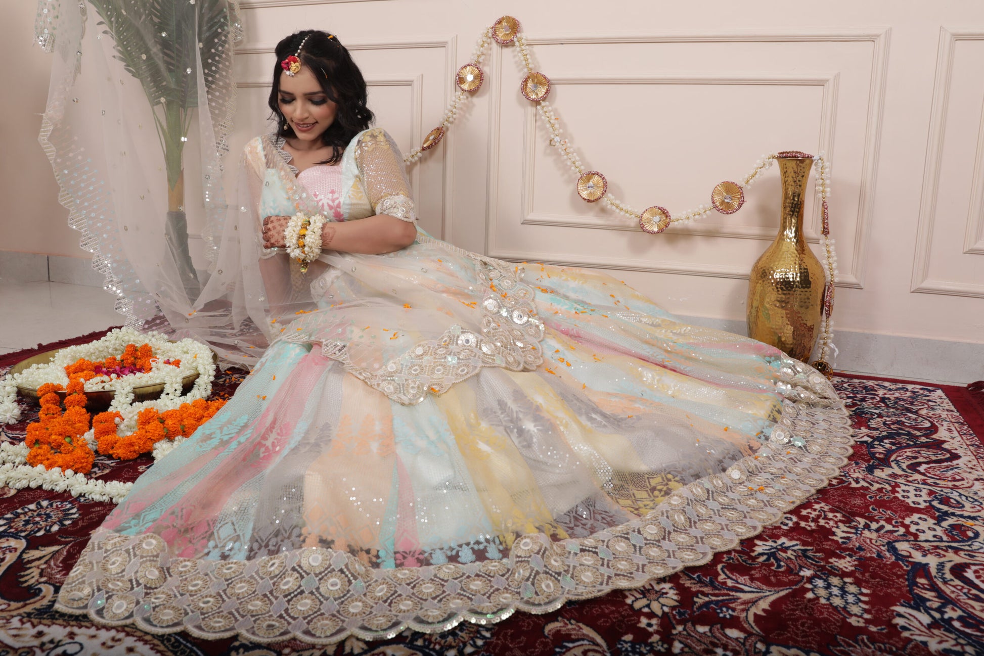 Sunshine Radiance Multicolor Lehenga