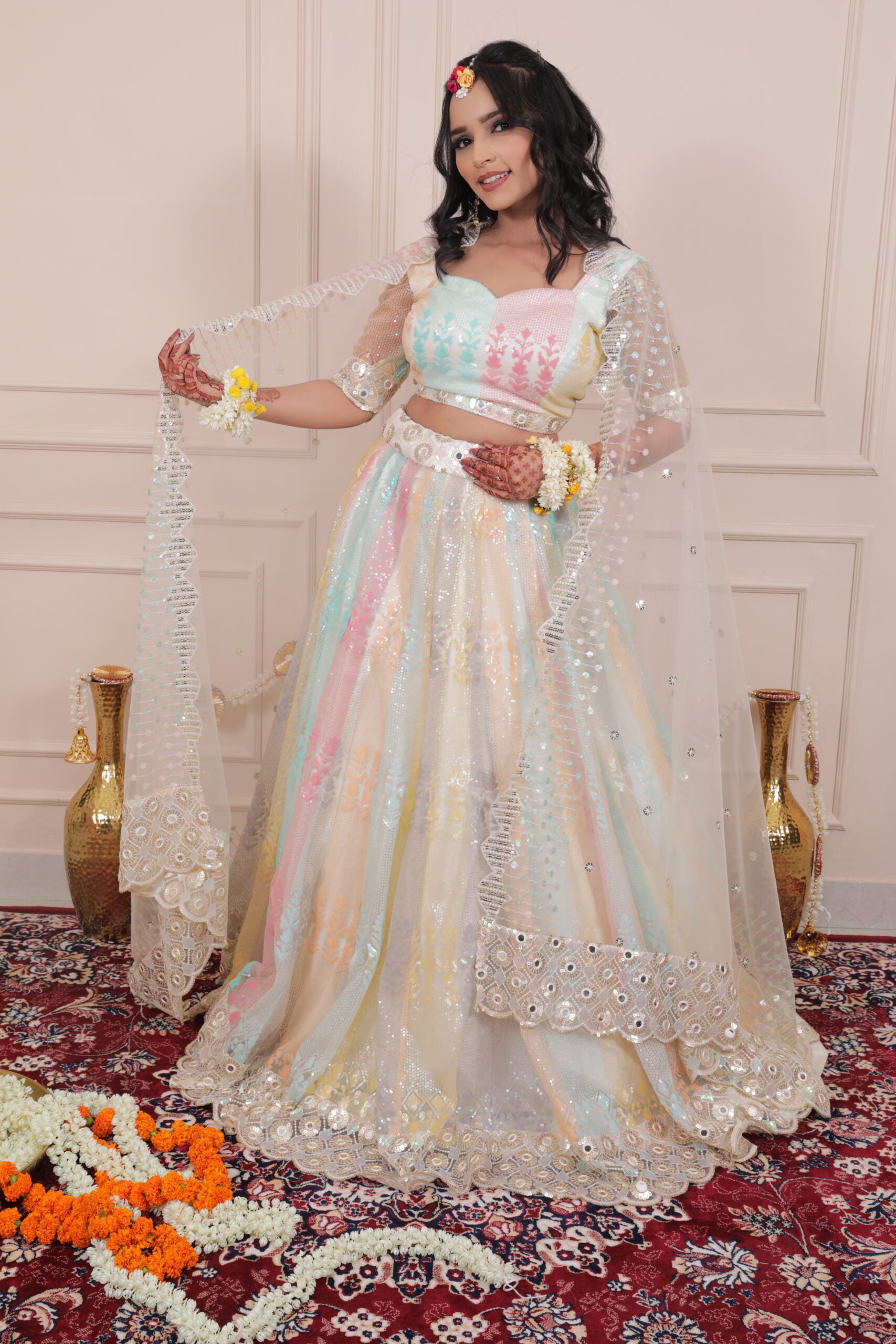Sunshine Radiance Multicolor Lehenga