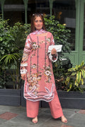 Arezia Peach Lawn Kurta with Farshi Salwar Set