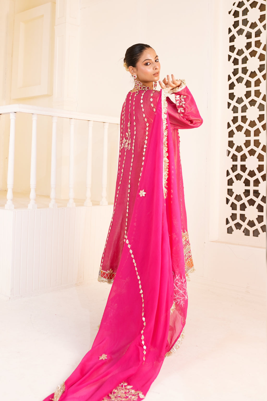 Noor-E-Gulaabi Sharara Set