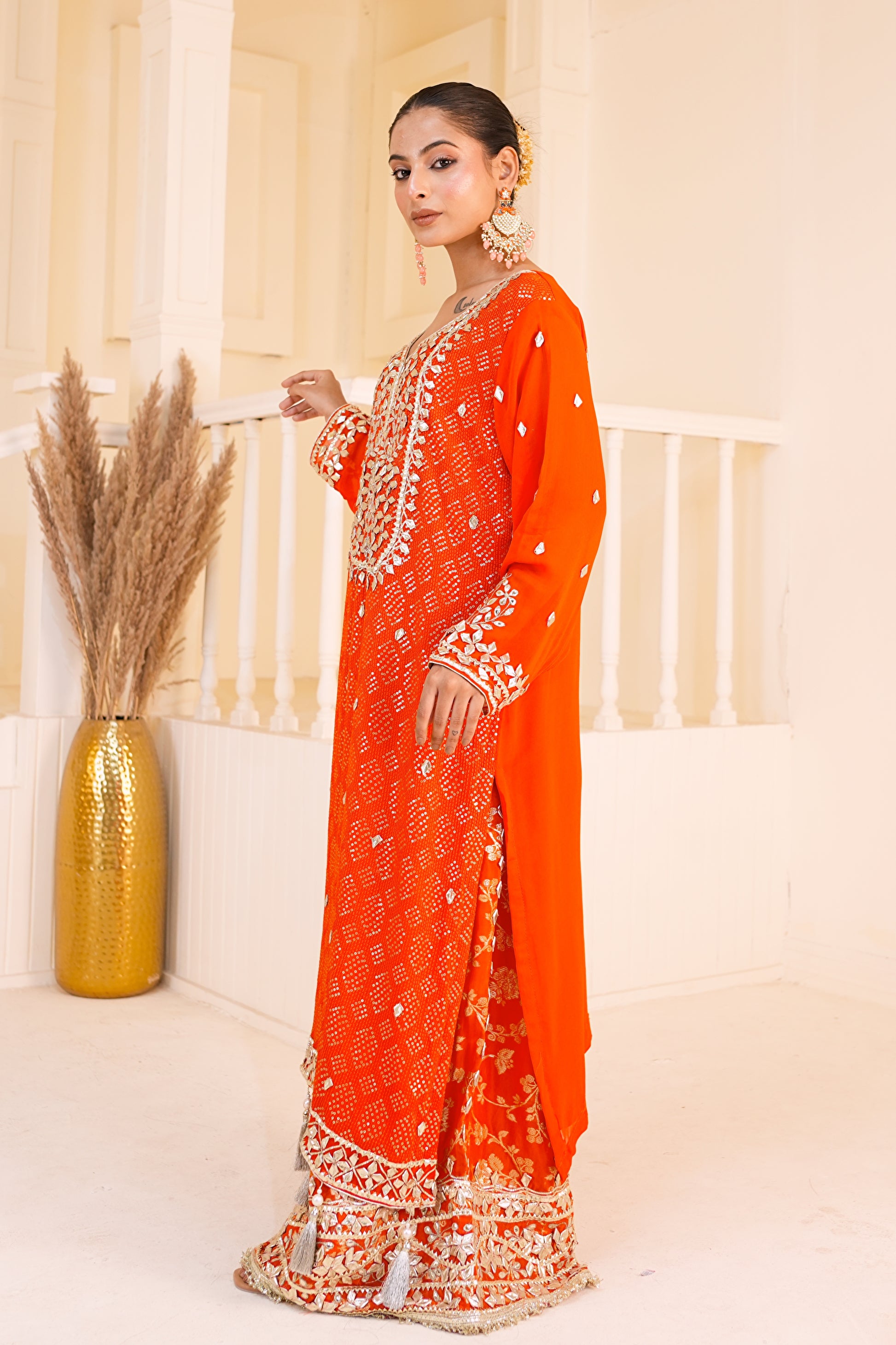 Kesariya Noor Sharara Set