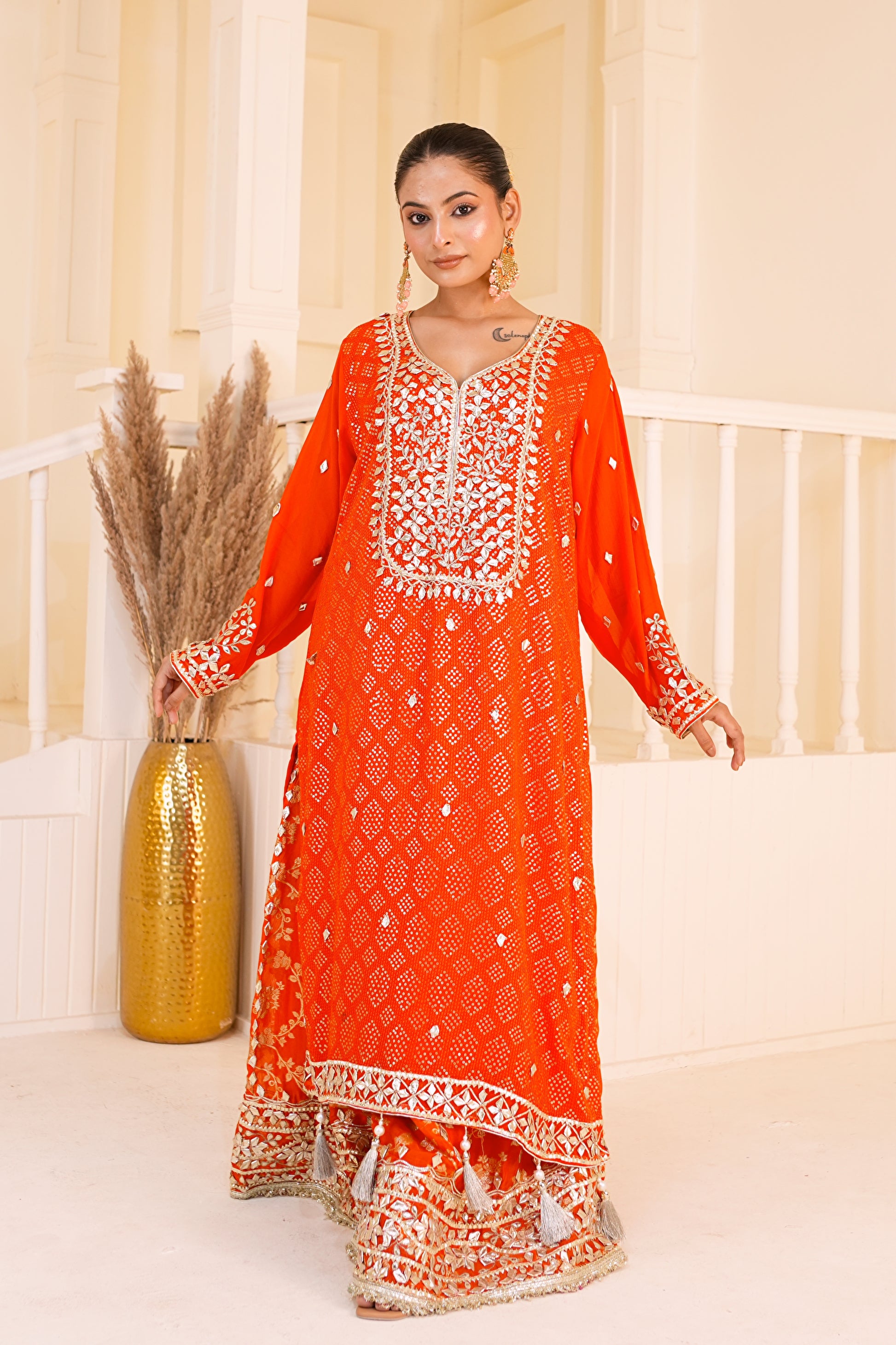 Kesariya Noor Sharara Set