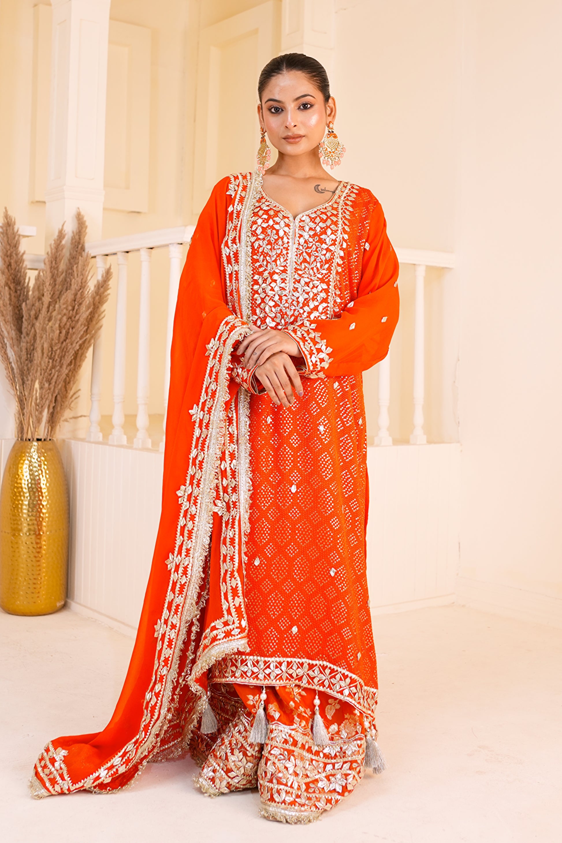 Kesariya Noor Sharara Set