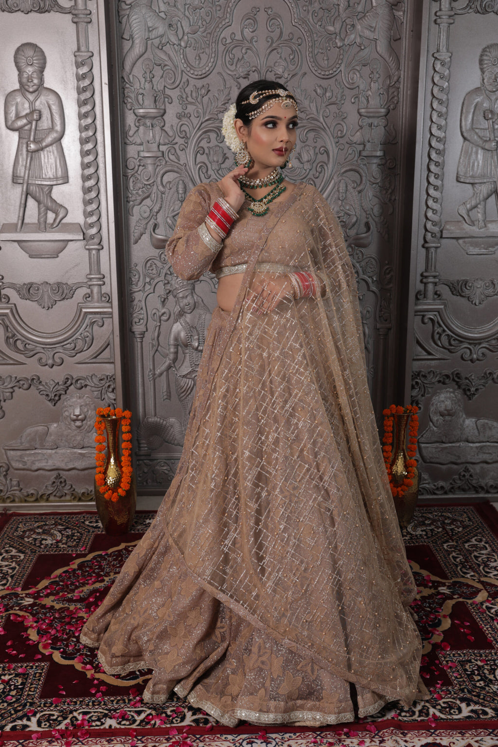 Ethereal Bronze Bridal Lehenga