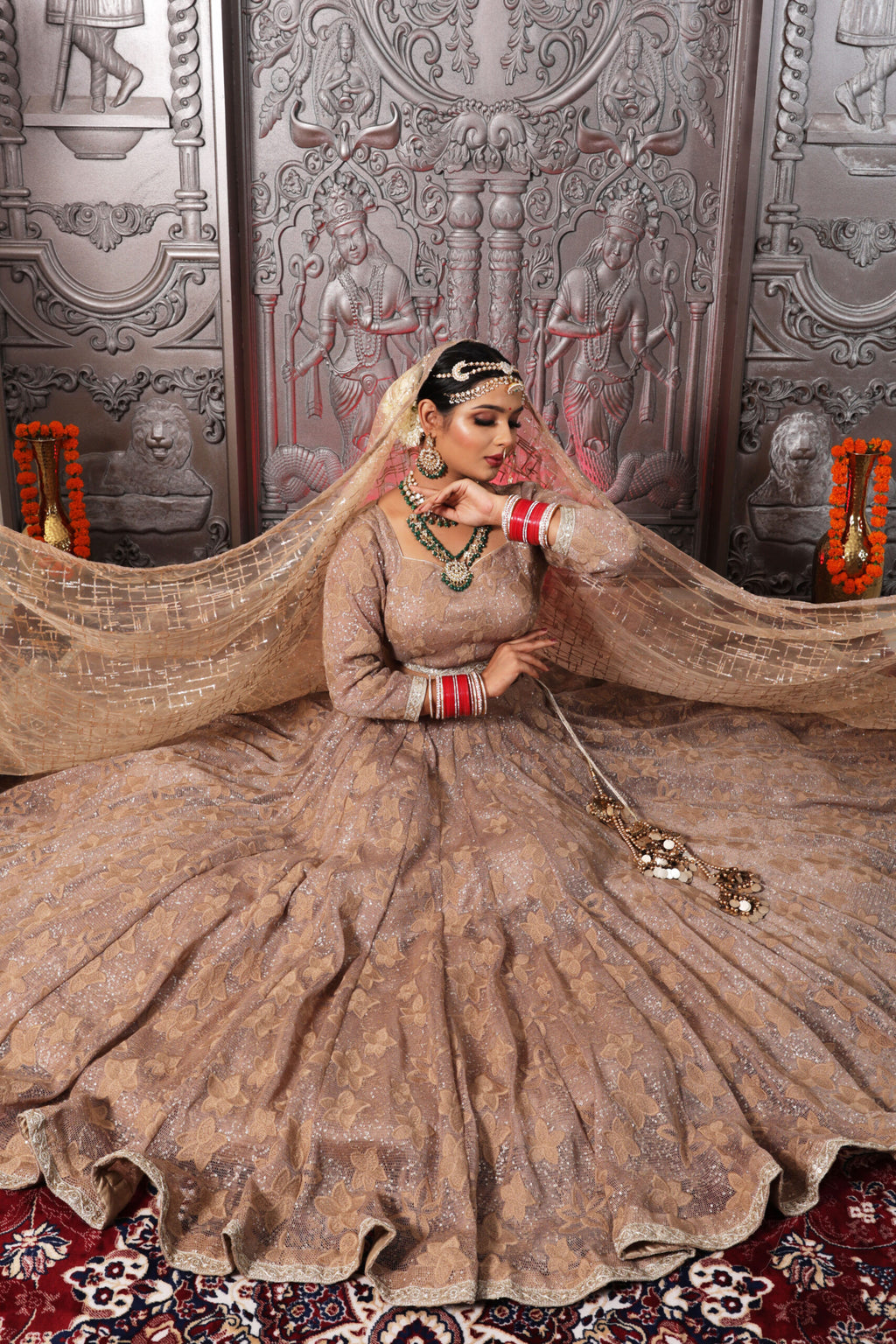 Ethereal Bronze Bridal Lehenga
