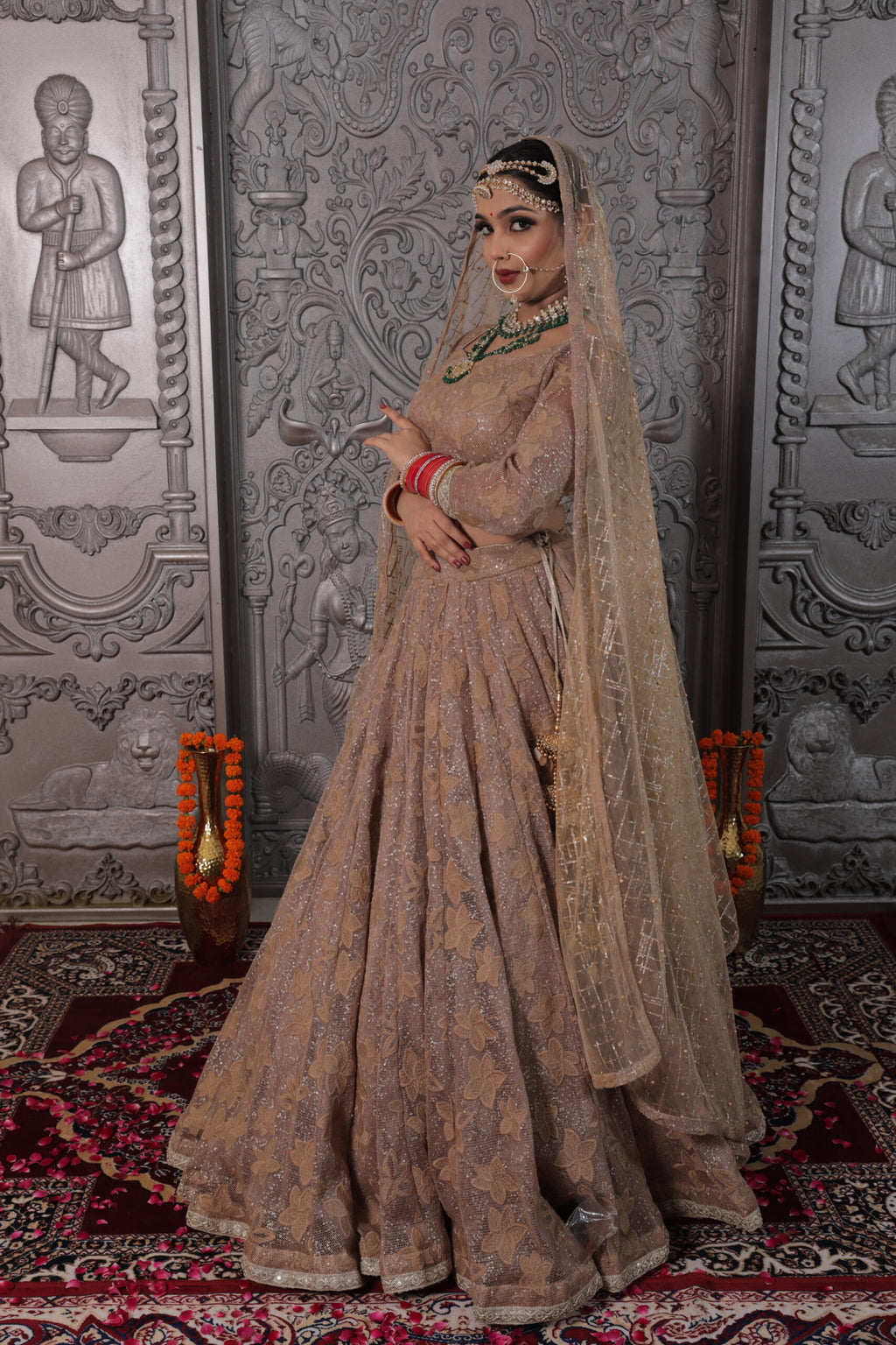Ethereal Bronze Bridal Lehenga