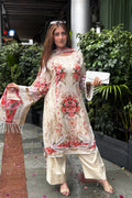 Arezia Cream Lawn Kurta with Farshi Salwar Set