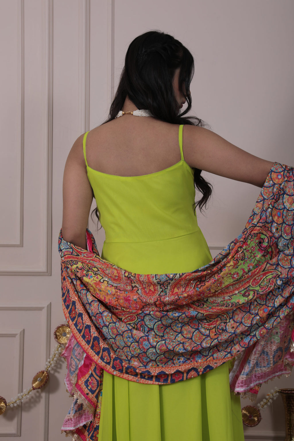 Luminous Green Anarkali Suit