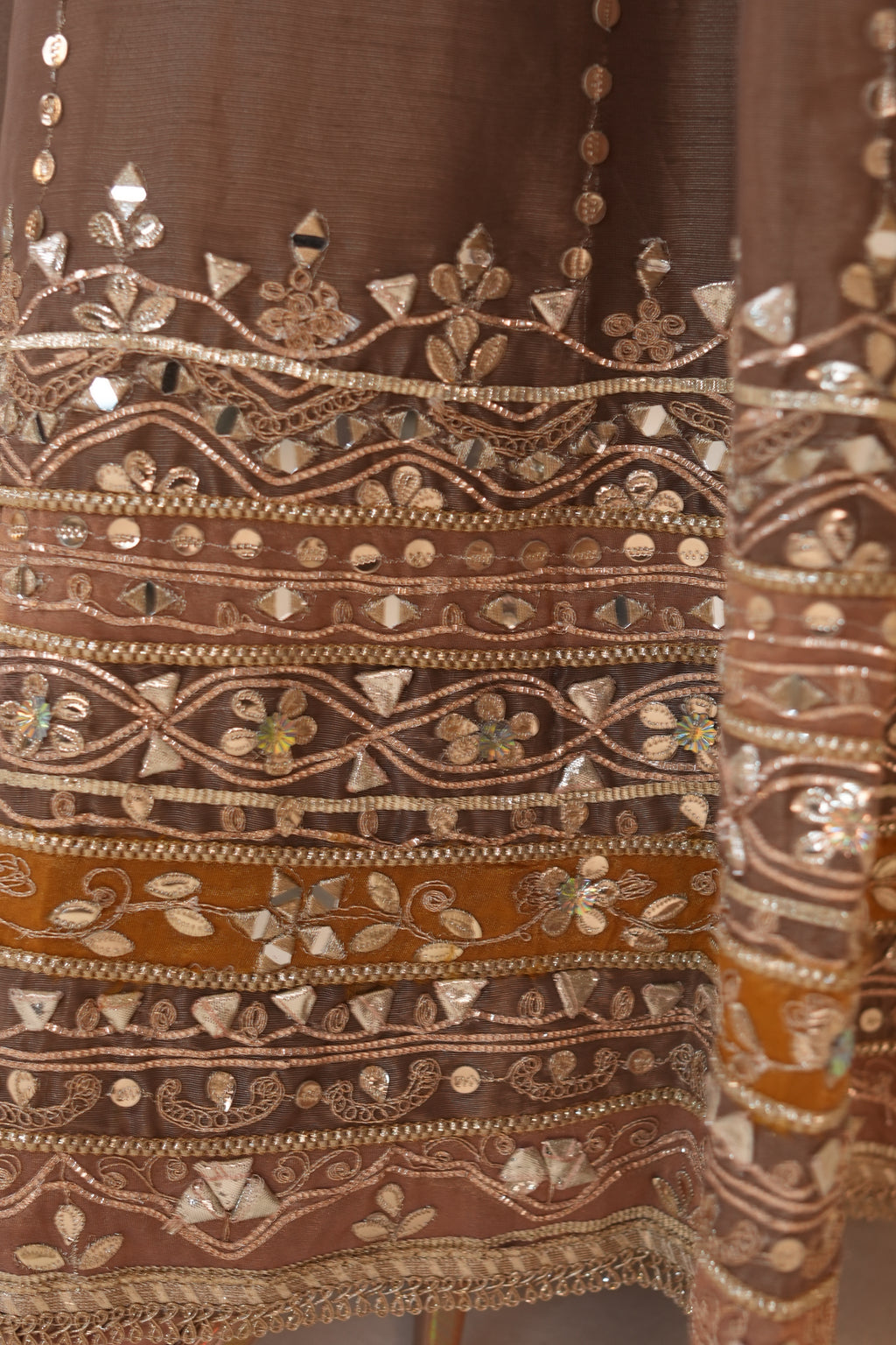 Mocha Noor Anarkali Set