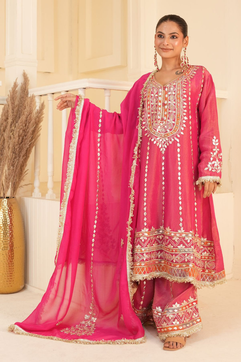 Noor-E-Gulaabi Sharara Set