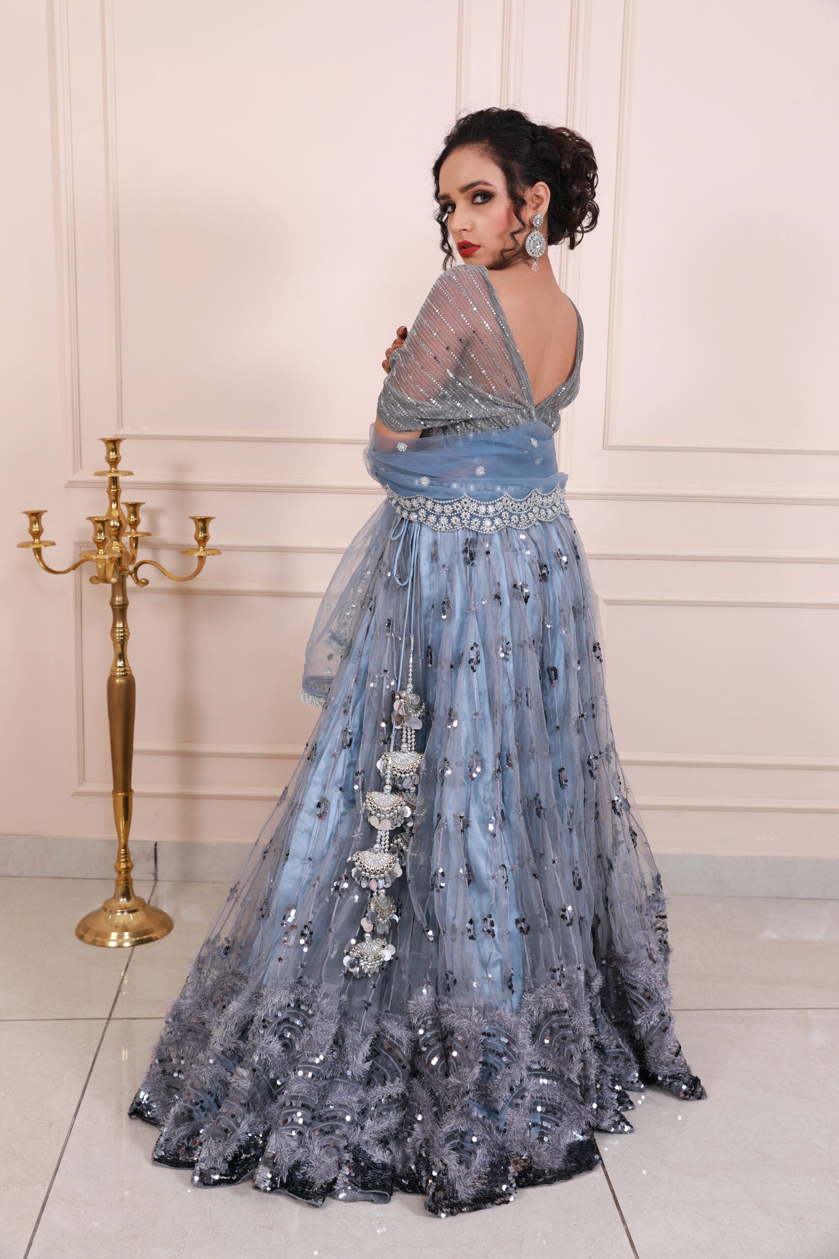 Grey Serenity Lehenga