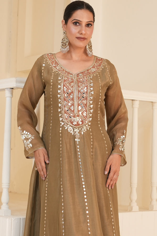 Noor-e-Zaitoon Anarkali Set