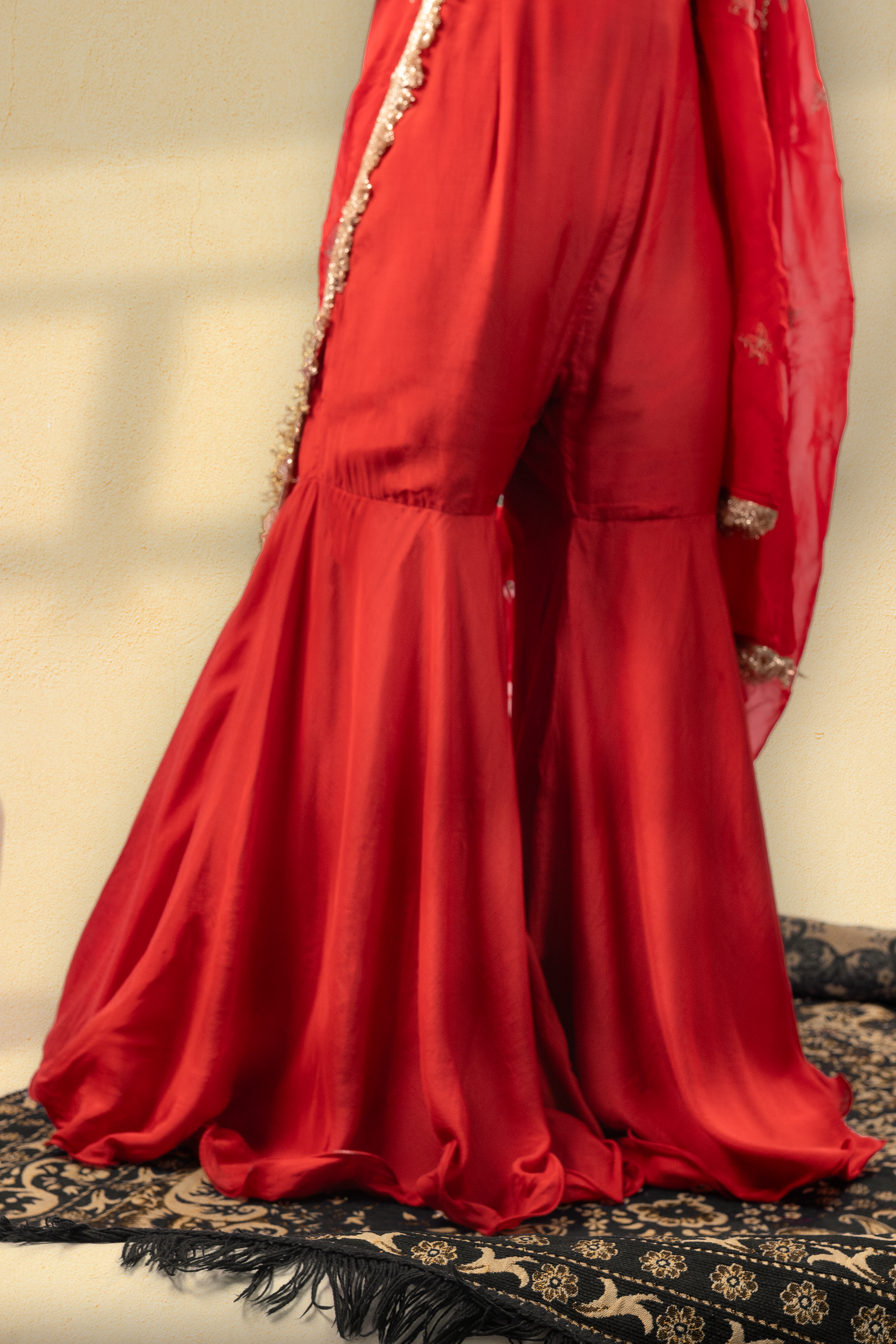 Zar-E-Surkh Sharara Set