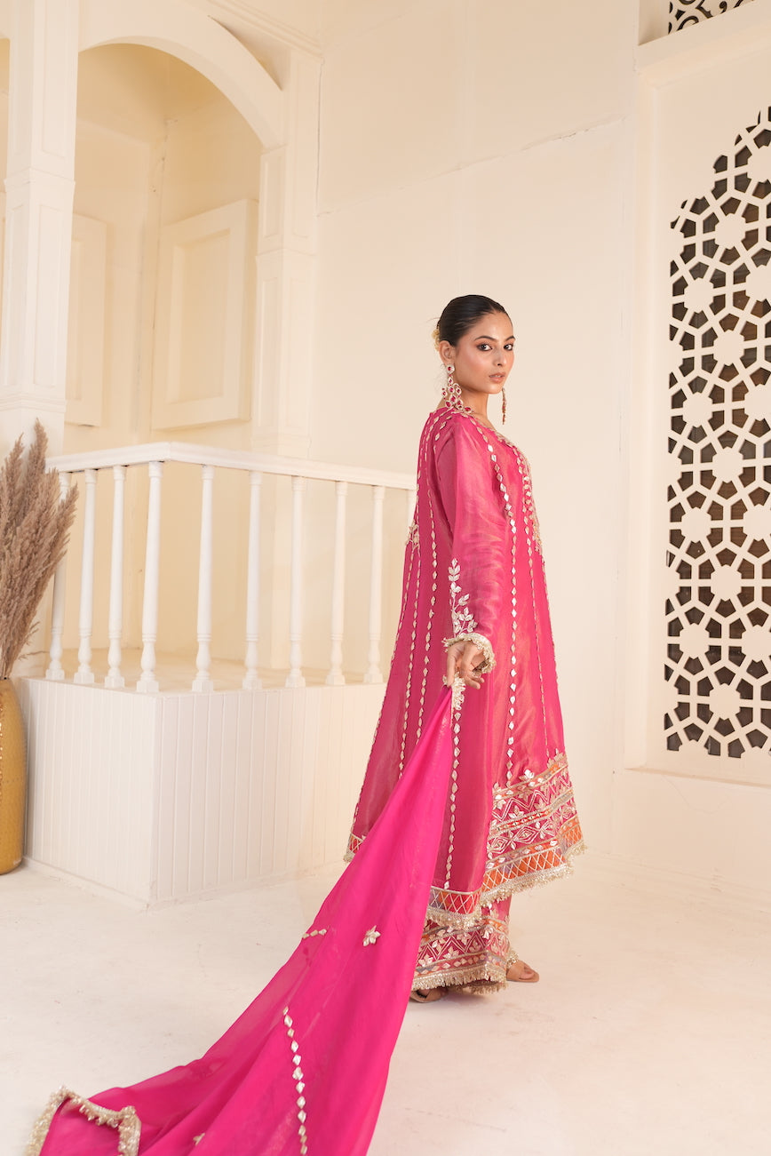 Noor-E-Gulaabi Sharara Set