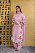 Arezia Blush Pink Lawn Kurta with Farshi Salwar Set