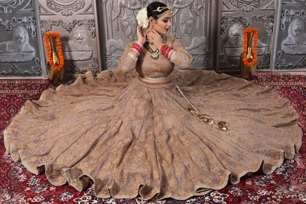 Ethereal Bronze Bridal Lehenga