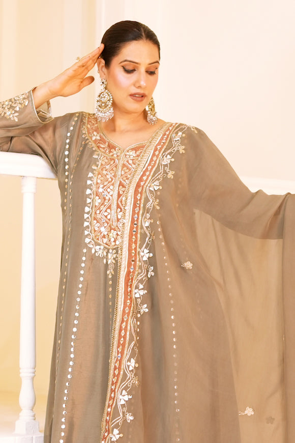 Fiza-e-Saadgi Anarkali Set