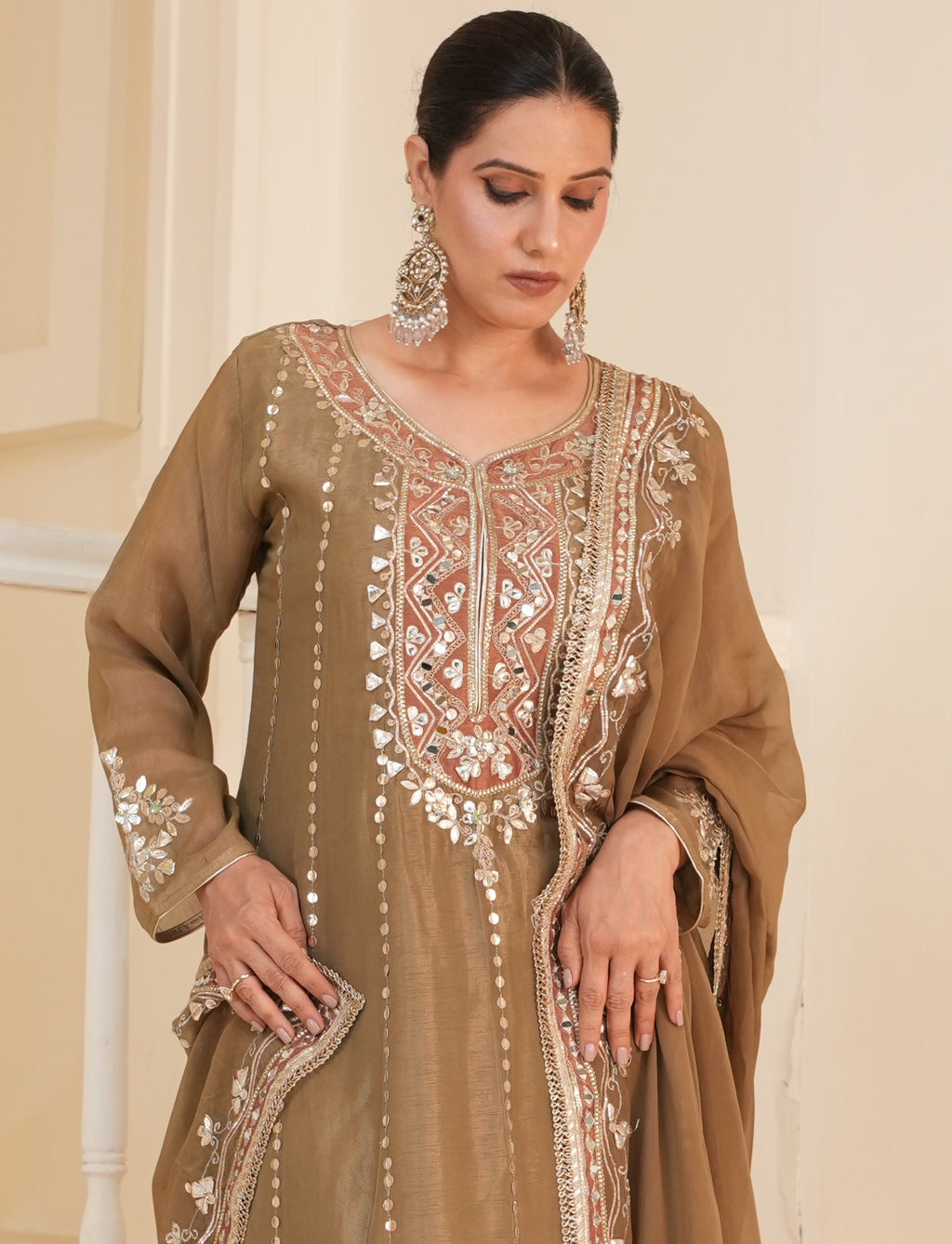 Noor-e-Zaitoon Anarkali Set